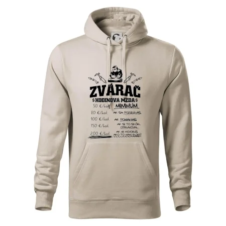 Hodinová mzda zvárač