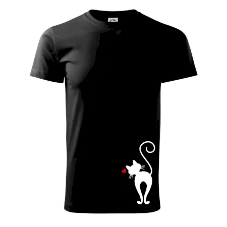 Zamilovaná mačka zozadu