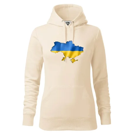 Ukrajina vlajka mapa