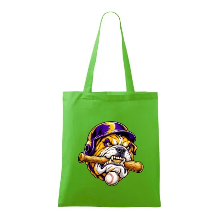 Baseballový buldok s pálkou