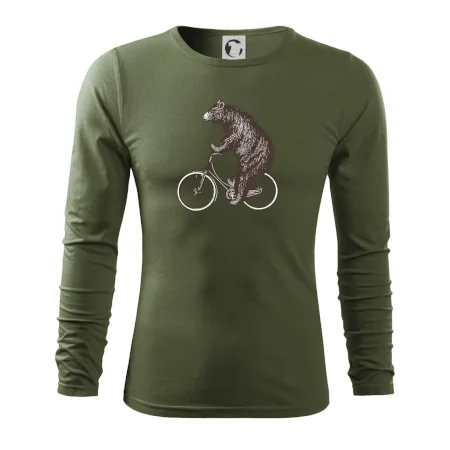 Medveď na bicykli