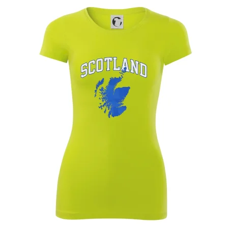 Scotland nápis s mapou