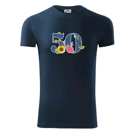 Kvetinové číslo kreslené - 50
