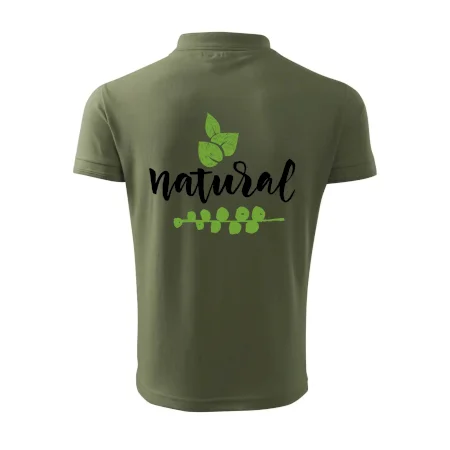 Natural - nápis v listoch