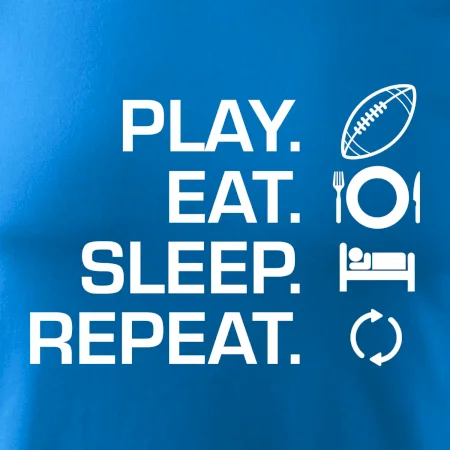 Play Eat Sleep Repeat americký fotbal
