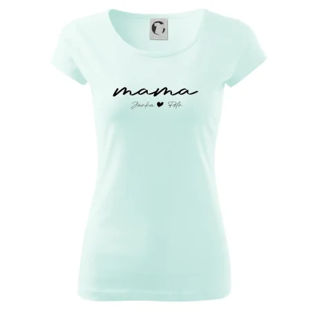 Mama - tričko menami deti písacie
