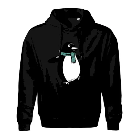 Tučniak so zeleným šálom