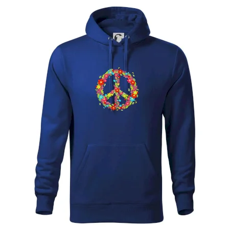 Peace symbol červené kvety
