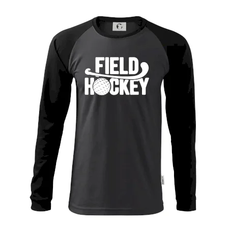 Field hockey loptička a nápis