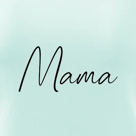 Nápis písací na prsiach - mama