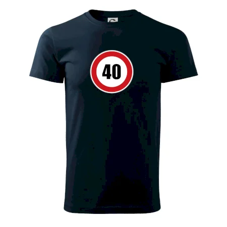 Dopravná značka - obmedzenie rýchlosti 40