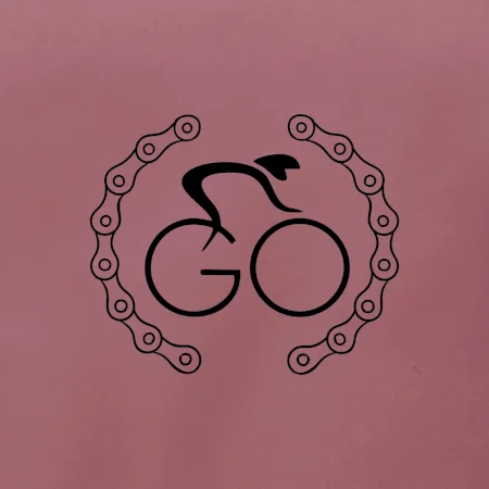 Logo cyklistu a reťaz