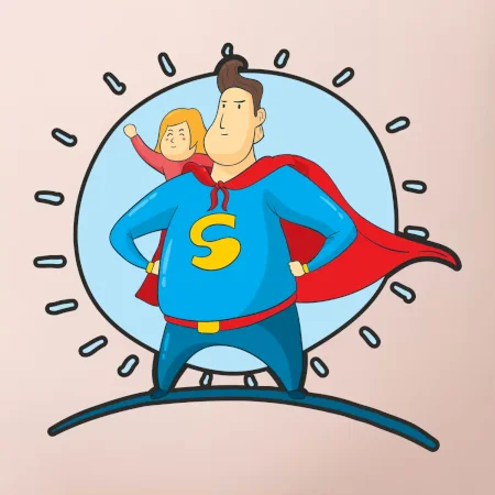 Ocko superman - dievča