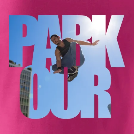 Parkour nápis nebo