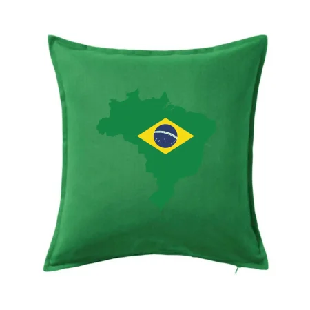 Brazília vlajka v mape
