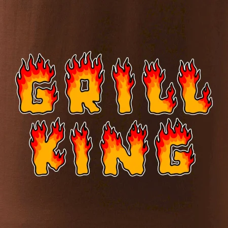 Grill King ohnivý nápis