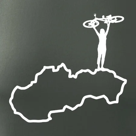 Mapa Slovenska - cyklista