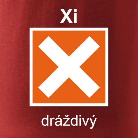 Xi Dráždivý - Výstražná tabuľka na tričku