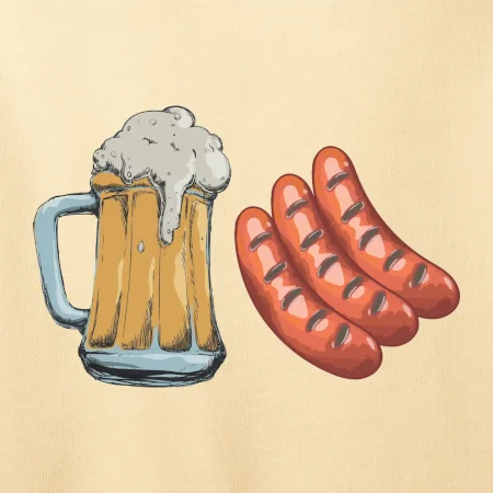 Pivo a klobása