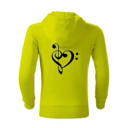 Husľový kľúč srdce