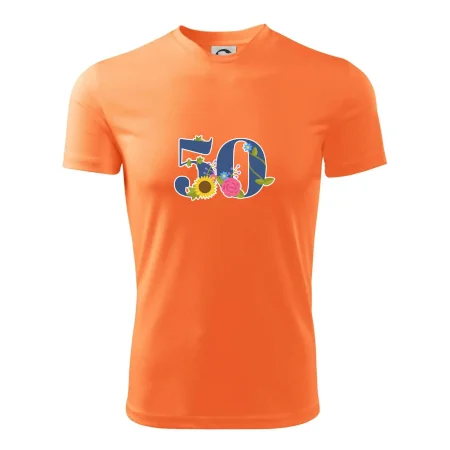 Kvetinové číslo kreslené - 50