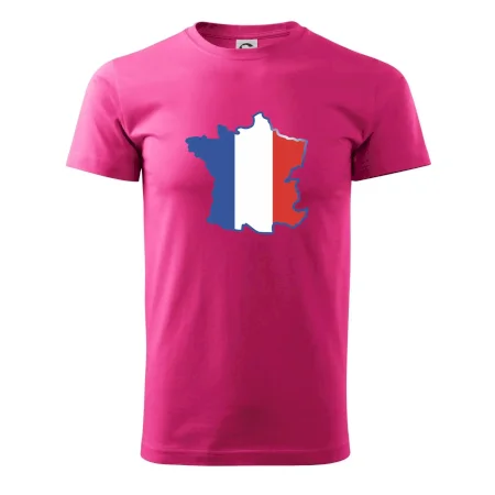 Francúzska vlajka mapa obrys