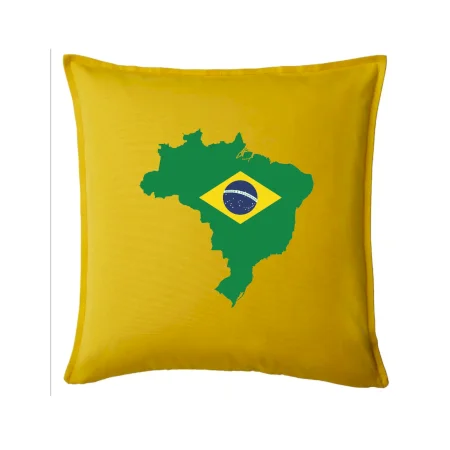 Brazília vlajka v mape