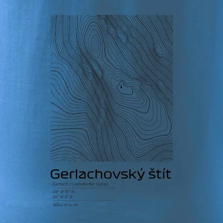 Gerlachovský štít - vrstevnice v obdĺžniku