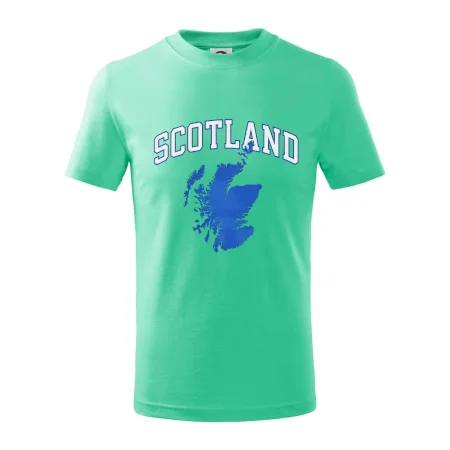 Scotland nápis s mapou