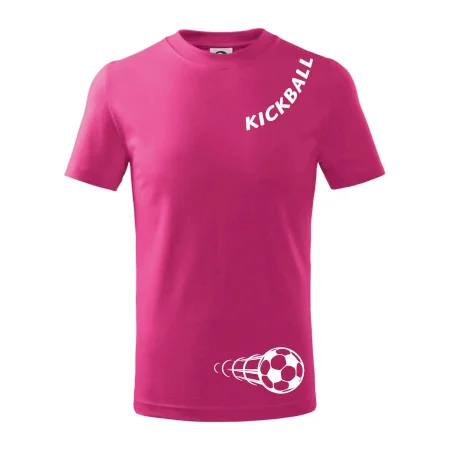Kickball nápis šikmo