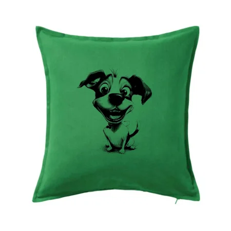 Čiernobiela karikatúra Jack Russell teriér