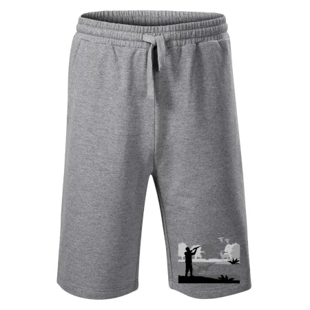 Lovec a stavač v lese