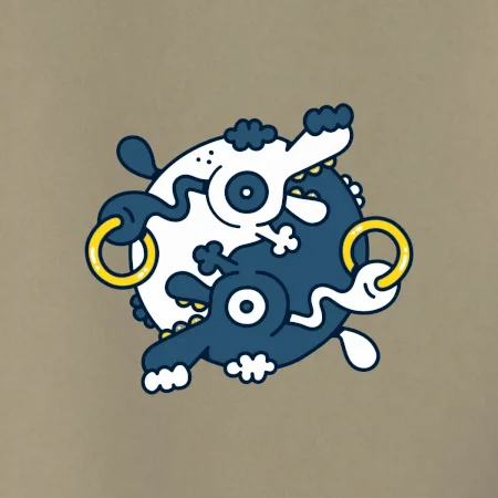 Yin & Yang abstraktné psy
