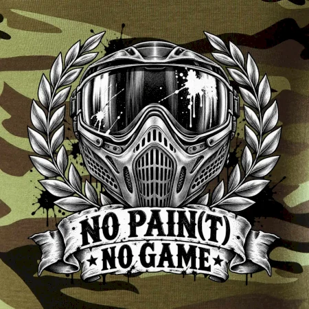 No Paint, No Game – motív s maskou