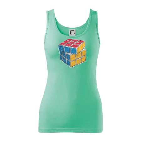 Rubikova kocka kreslená