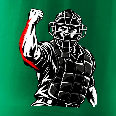 Baseballový rozhodčí signalizuje strike