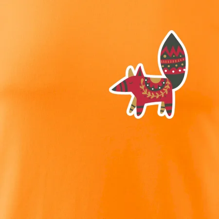 Folklór na prsníku líška