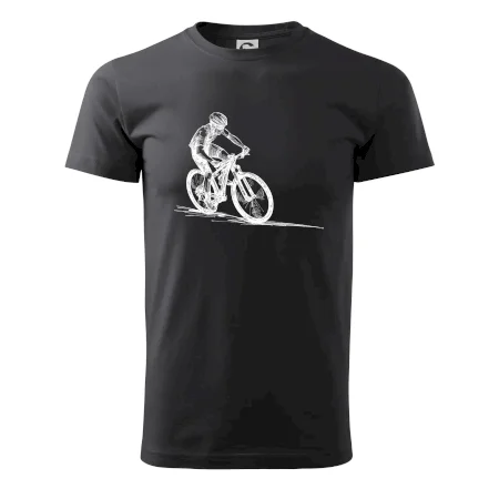MTB kreslený cyklista
