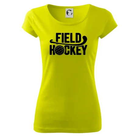 Field hockey loptička a nápis
