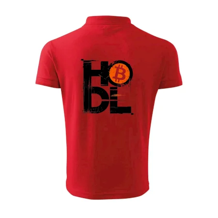 Hodl velký nápis a logo BTC