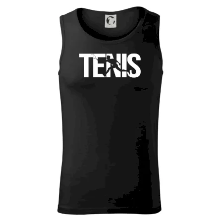 Tenis nápis silueta