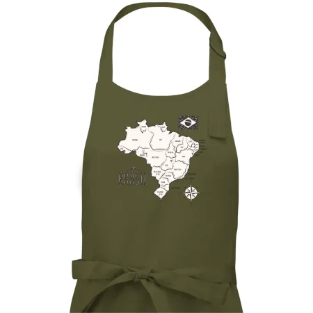 Brazília mapa s názvami regiónov