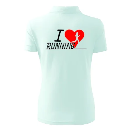 I love running dievča