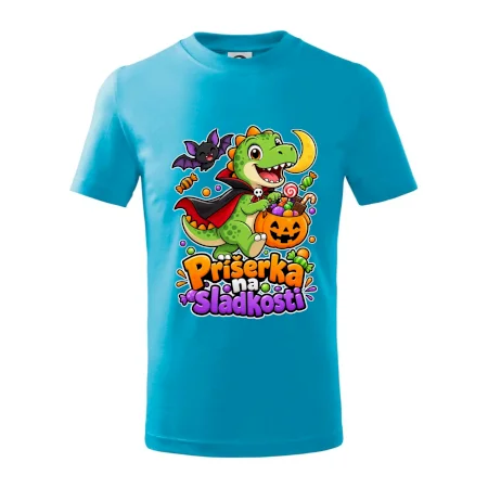 Príšerka na sladkosti - dinosaurus s tekvicou