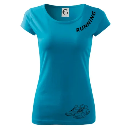 Running nápis šikmo