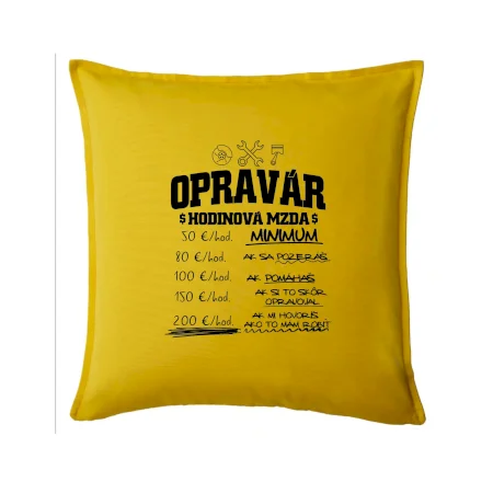 Hodinová mzda - opravár