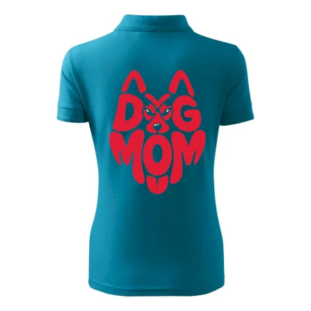 Dog mom nápis v hlavě