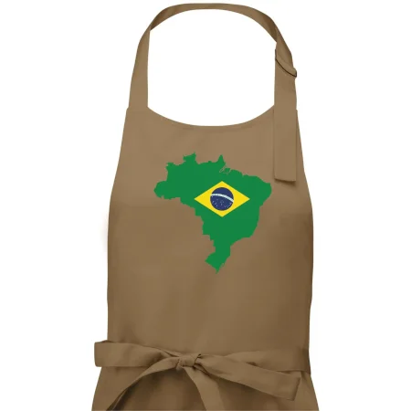 Brazília vlajka v mape