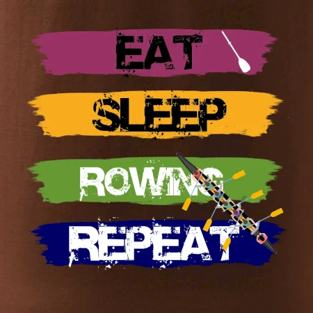 Eat sleep rowing repeat farebné