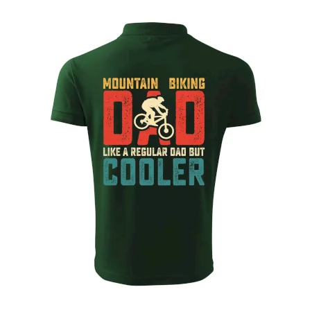 Mountain biking dad like a regular dad